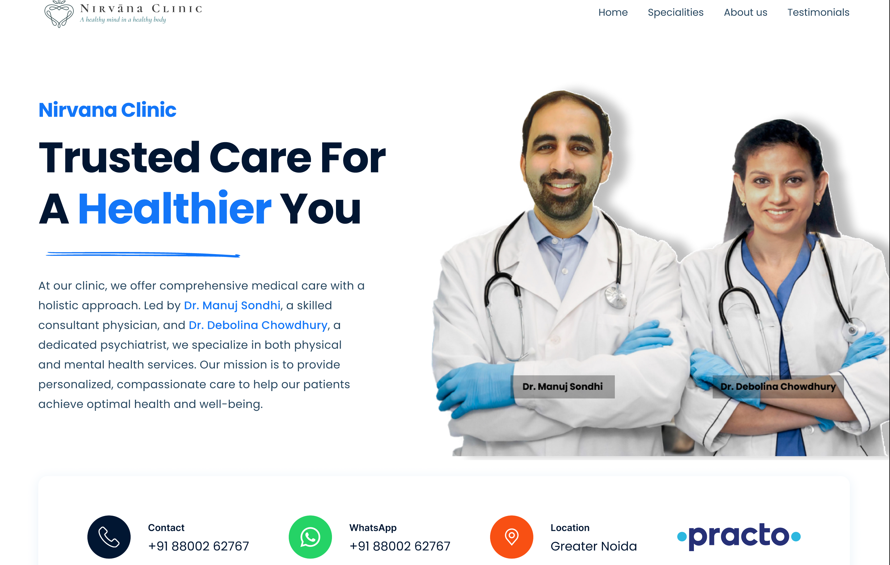Professional Hospital Website